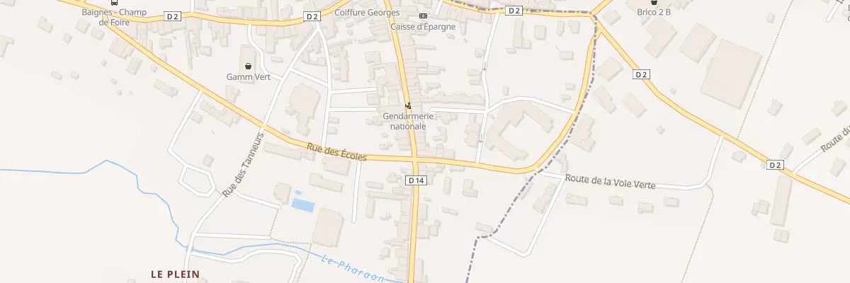 Plan du 45 Rue du Gen de Gaulle à Baignes-Sainte-Radegonde