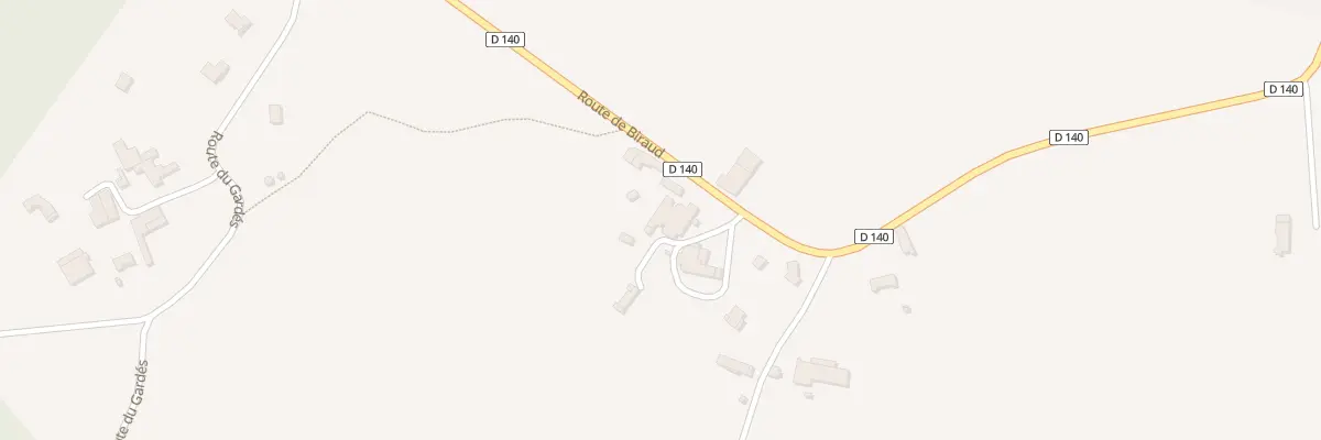 Plan du 14 Rte de Biraud à Faleyras