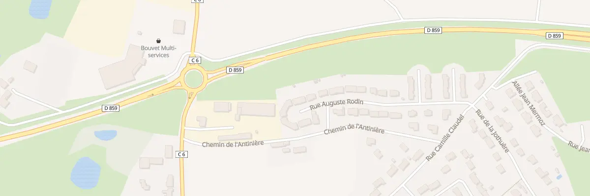 Plan du 20 Rue Auguste Rodin à Durtal