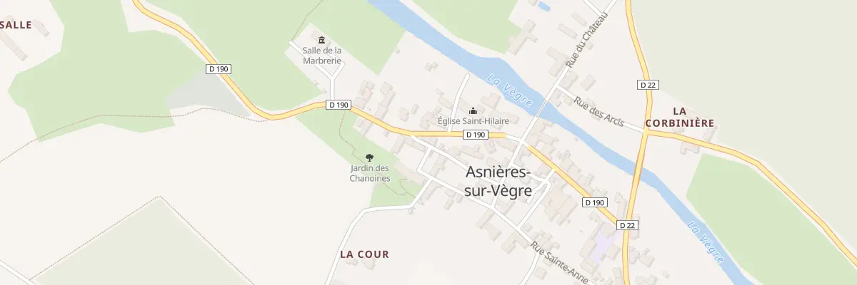 Plan du 5 Rue des Tisserands à Asnières-sur-Vègre