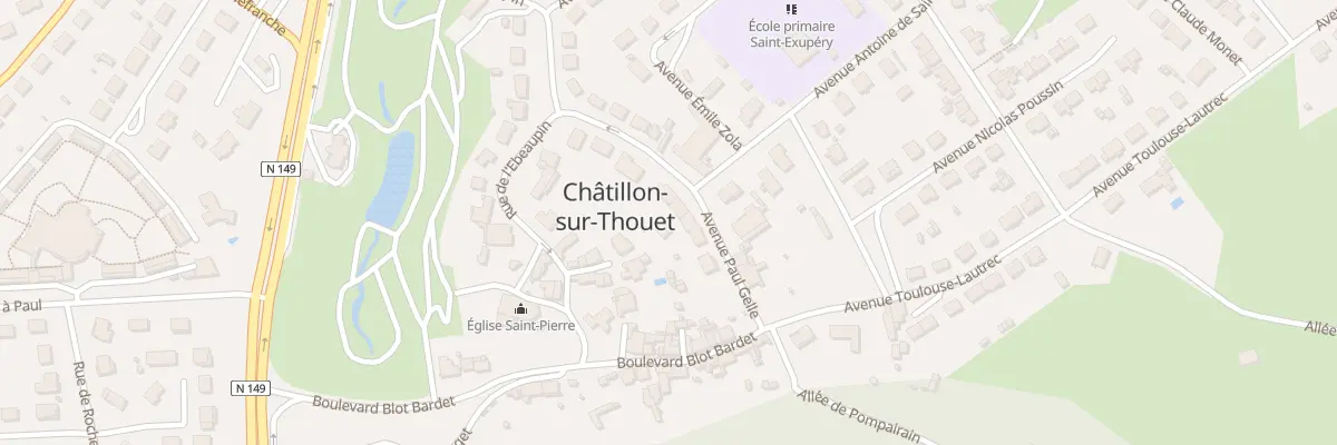 Plan du 8 Av Paul Gellé à Châtillon-sur-Thouet
