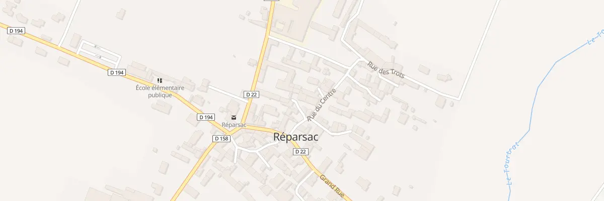 Plan du 4 Rue des Ecoles à Réparsac