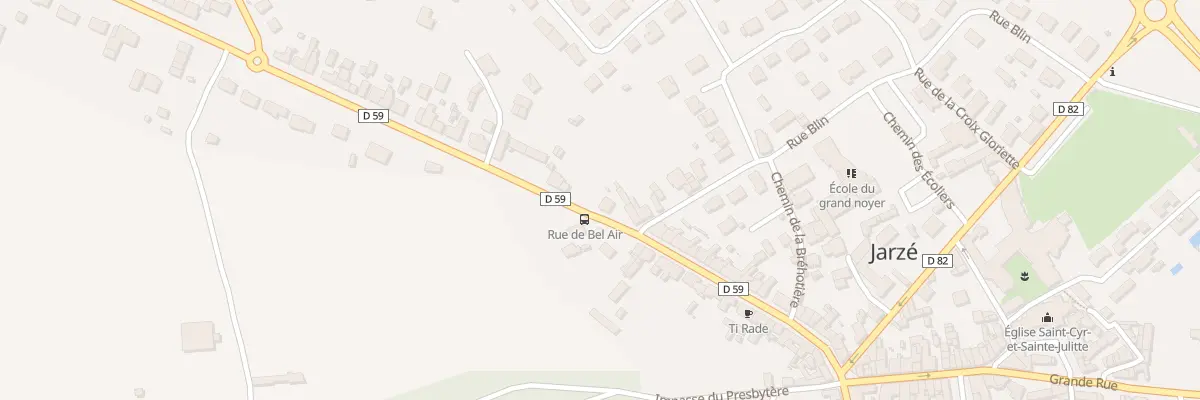 Plan du 4 Rue de Bel-Air à Jarzé Villages