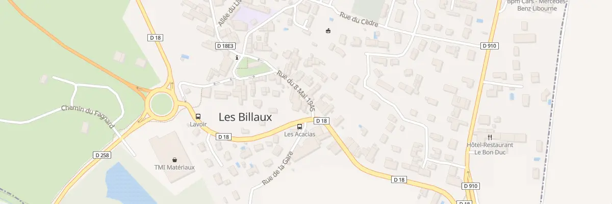 Plan du 8 Rue du 8 Mai 1945 aux Billaux