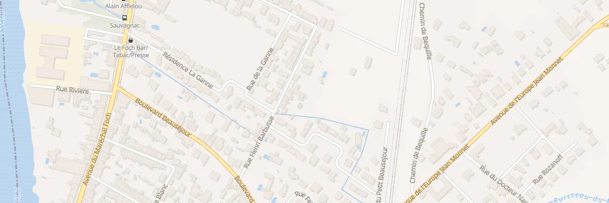 Plan du 20 Rue Henri Barbusse à Libourne