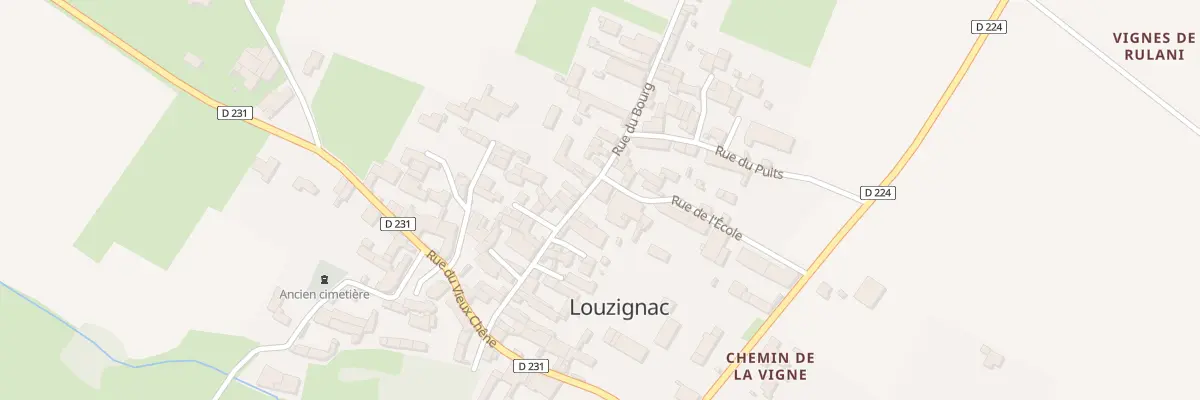 Plan du 16 Rue du Bourg à Louzignac