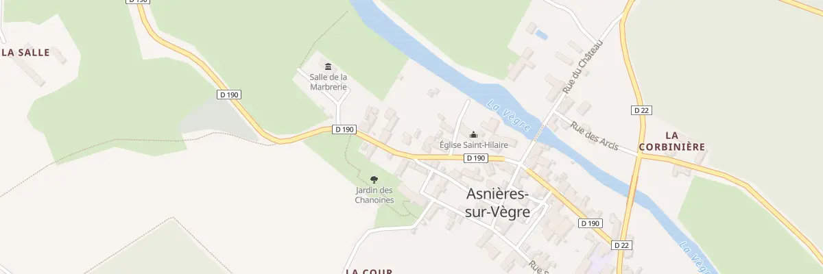 Plan du 7 Rue Saint Hilaire à Asnières-sur-Vègre
