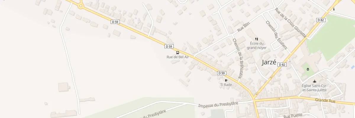 Plan du 3 Rue de Bel-Air à Jarzé Villages