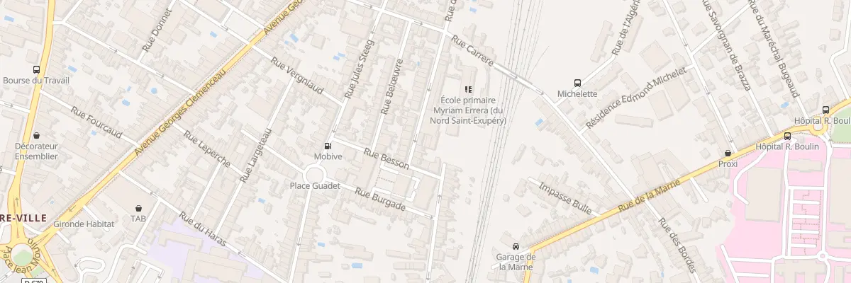 Plan du 8 Rue de la Glacière à Libourne