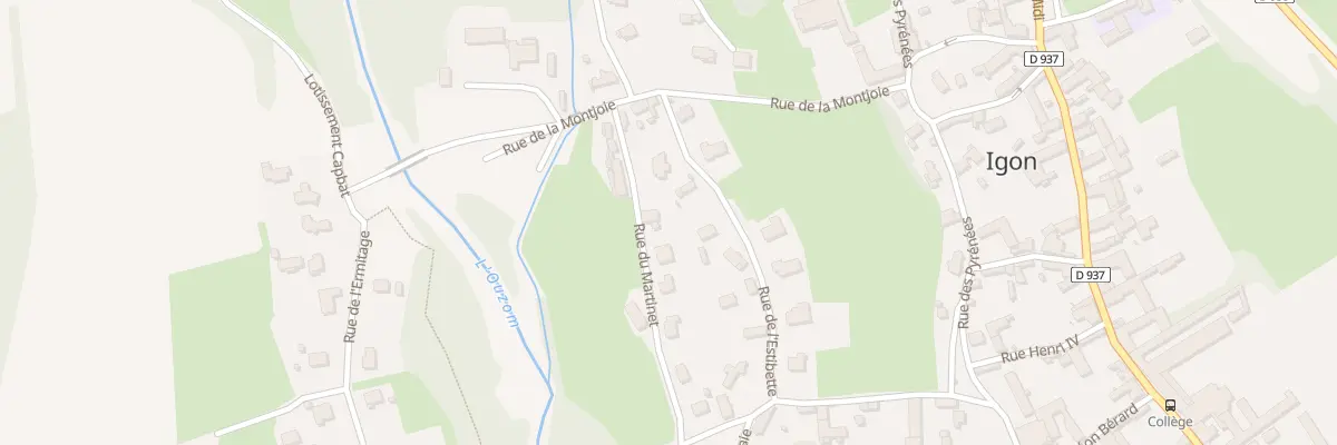 Plan du 105 Rue du Martinet à Igon