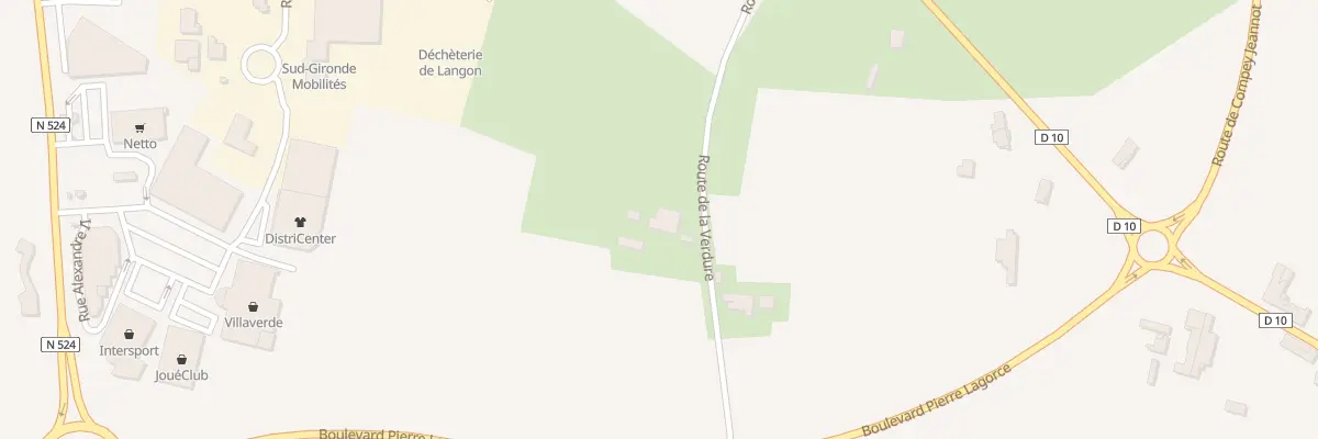 Plan du 16 Rte de la Verdure à Langon