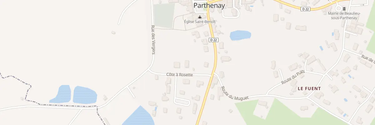 Plan du 4 Côte à Rosette à Beaulieu-sous-Parthenay
