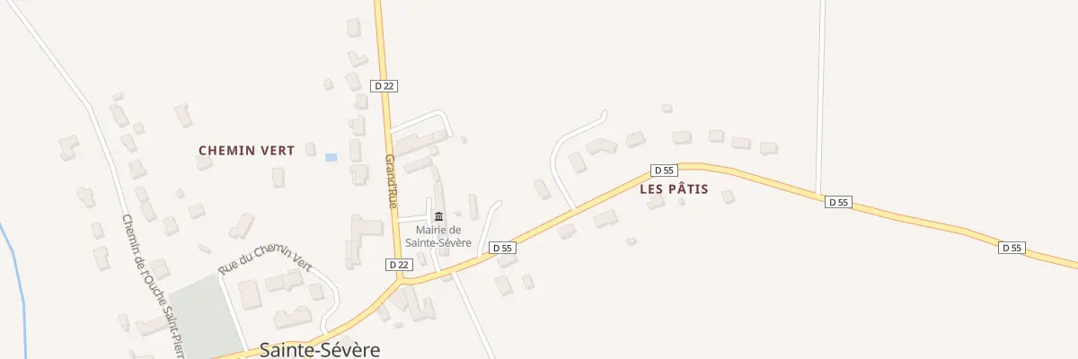 Plan du 5255 Rue du Chail à Sainte-Sévère