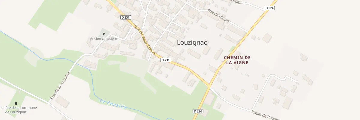 Plan du 10 Rue du Vieux Chêne à Louzignac
