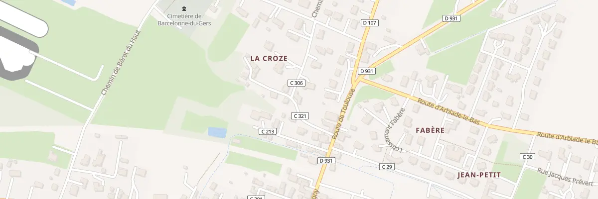 Plan du 5274 Che des Capucins à Barcelonne-du-Gers
