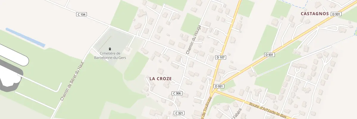 Plan du 7 Che de la Croze à Barcelonne-du-Gers