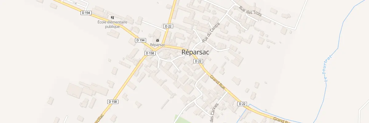 Plan du 14 Rue Grand’Rue à Réparsac