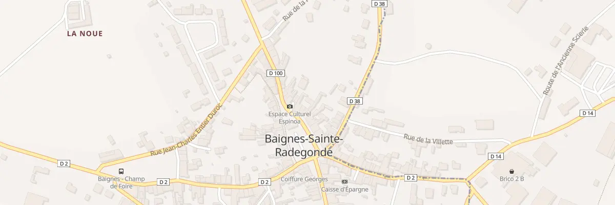 Plan du 18 Pl des Halles à Baignes-Sainte-Radegonde
