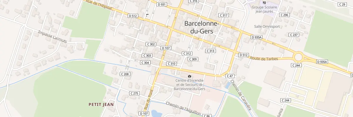 Plan du 3 Rue des Fosses à Barcelonne-du-Gers