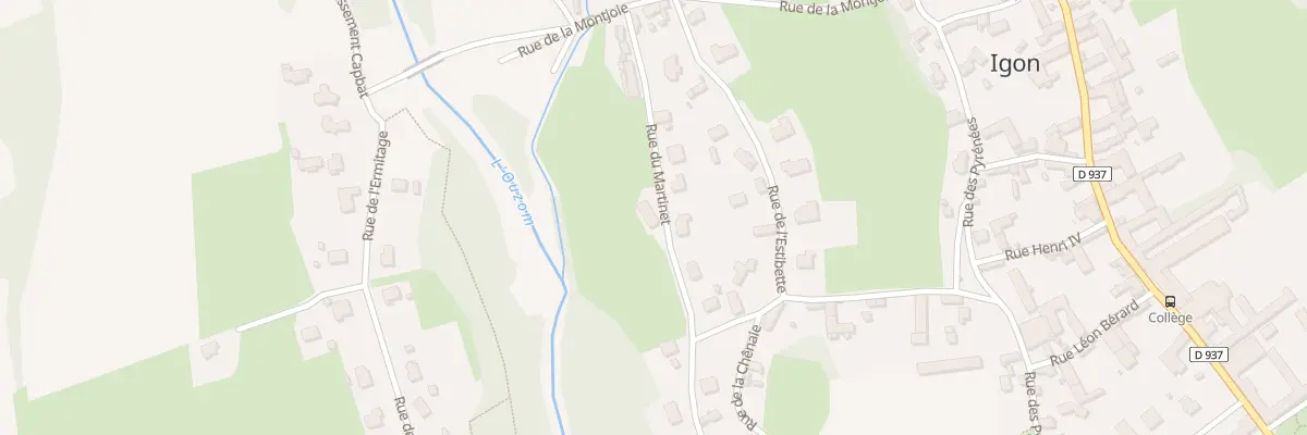 Plan du 188 Rue du Martinet à Igon