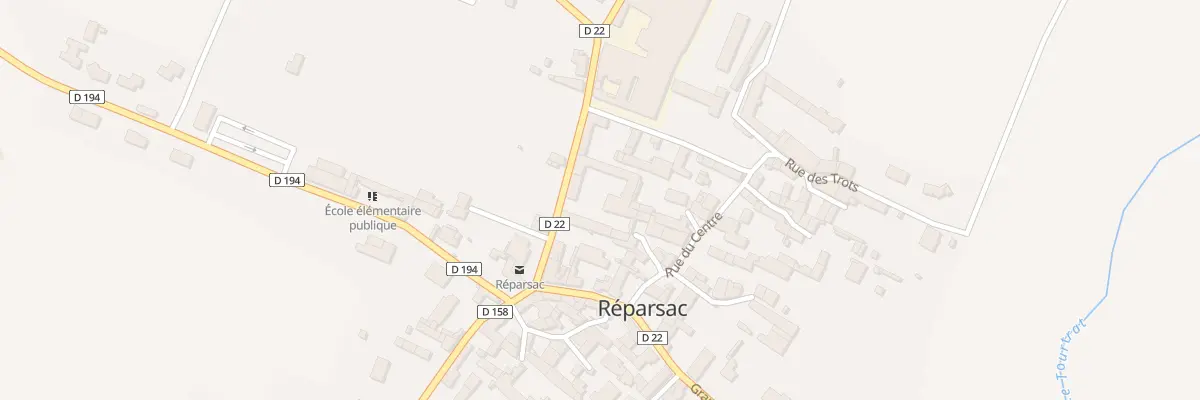 Plan du 12 Rue de la Grand’Ouche à Réparsac