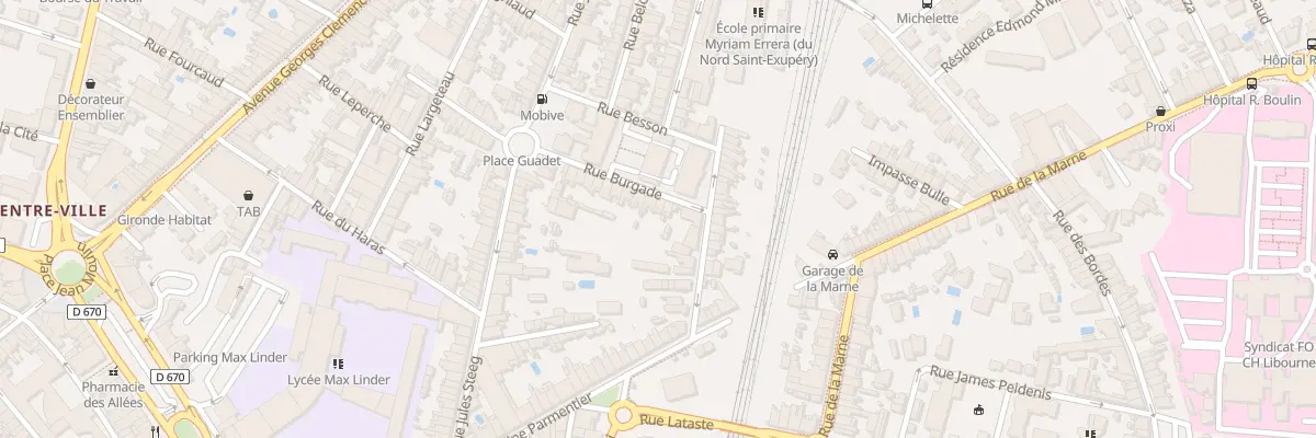 Plan du 22 Rue Burgade à Libourne