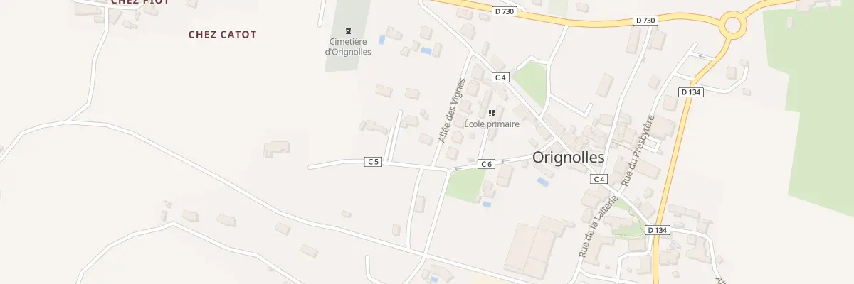 Plan du 1 All des Vignes à Orignolles
