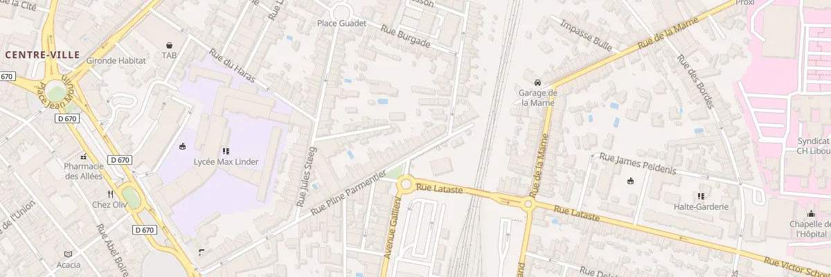 Plan du 5 Rue Besson à Libourne
