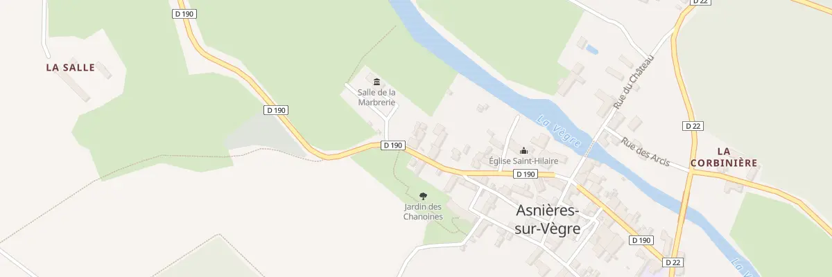 Plan du 15 Rue Saint Hilaire à Asnières-sur-Vègre