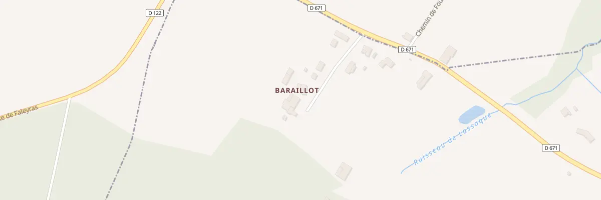 Plan du 33 Baraillot à Bellebat