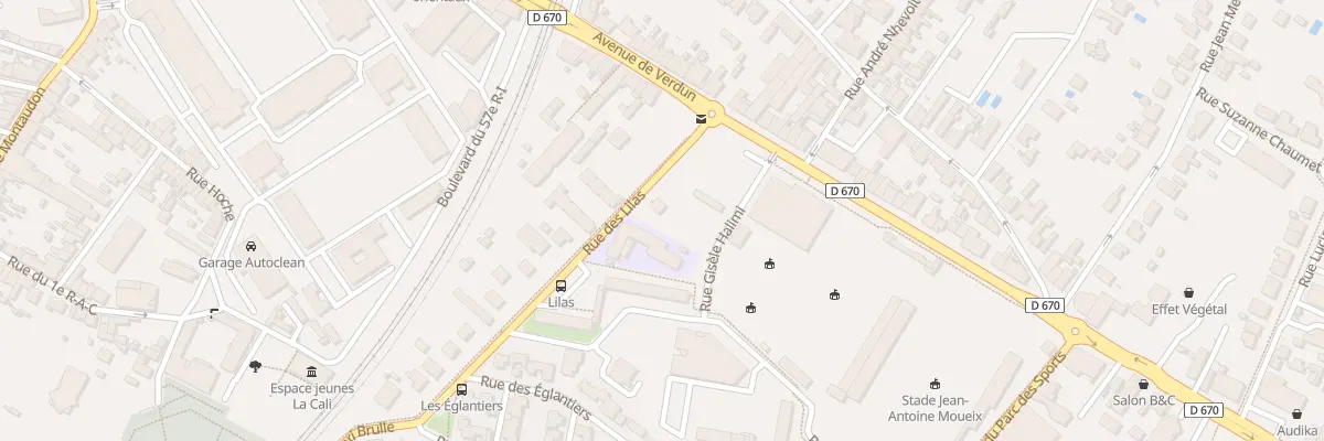Plan du 5 Rue des Lilas à Libourne
