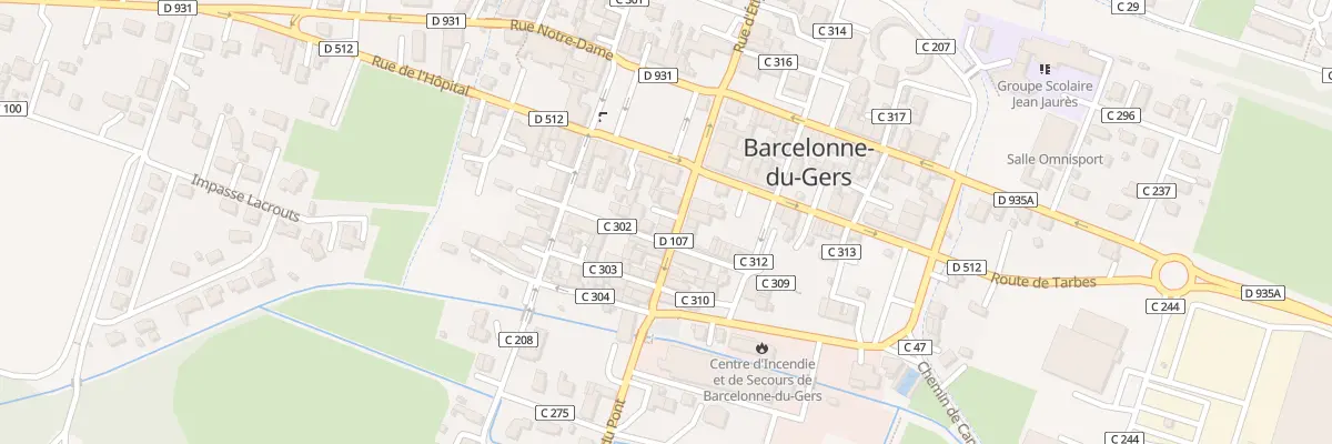 Plan du 4 Rue d’Albret à Barcelonne-du-Gers