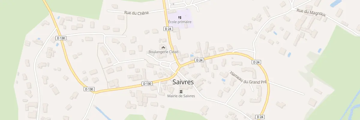 Plan du 2 Rue des Ecoliers à Saivres