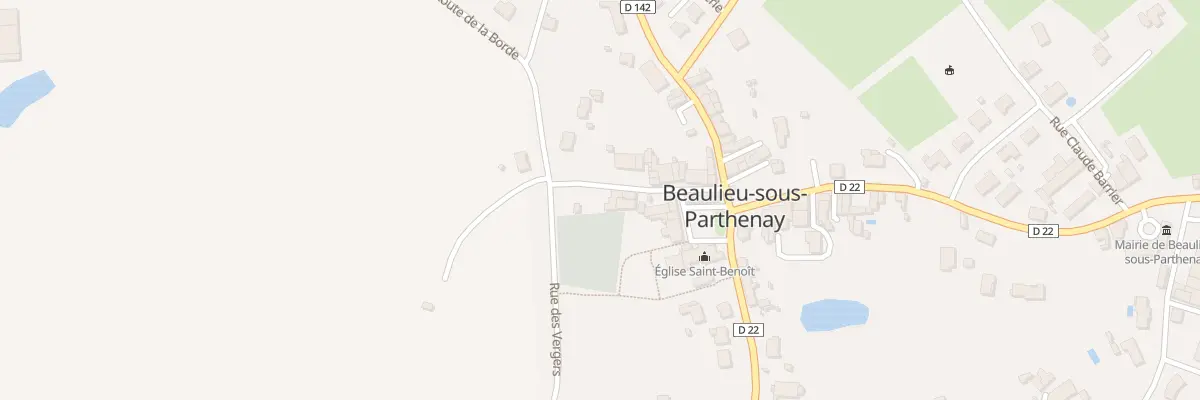 Plan du 7 Rue des Lavandières à Beaulieu-sous-Parthenay