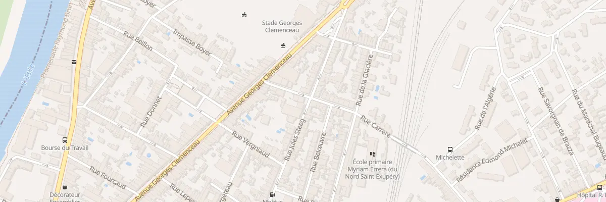 Plan du 12 Rue Carrère à Libourne