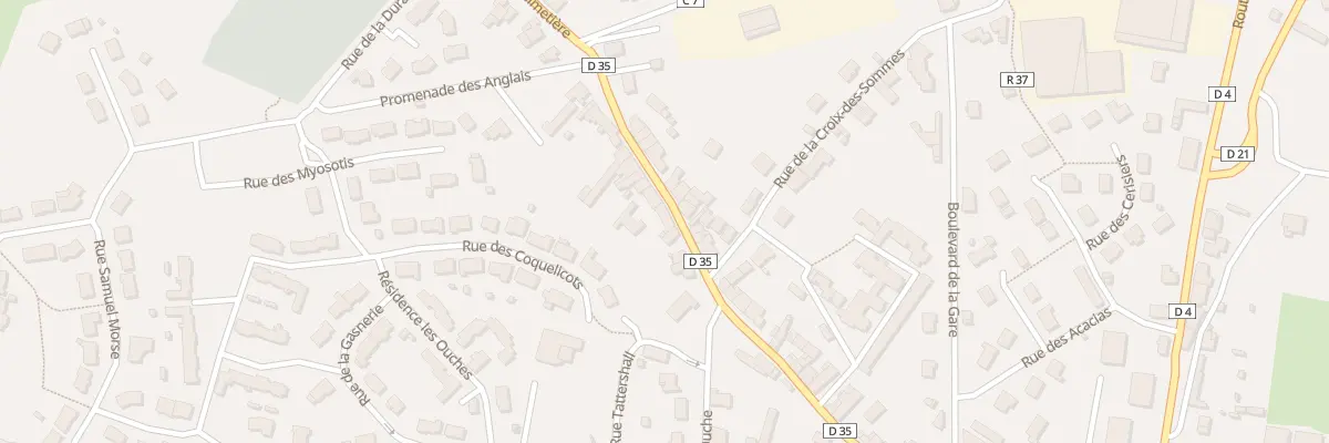 Plan du 7 Rue du Cimetiere à Brûlon