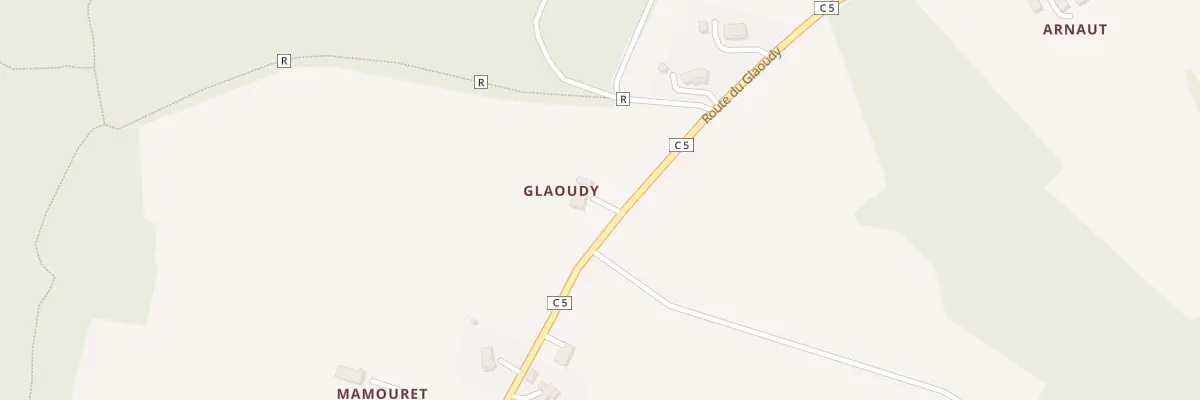 Plan du 357 Rte de Glaoudy à Lussagnet