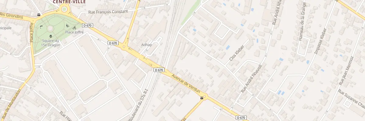 Plan du 53 Av de Verdun à Libourne