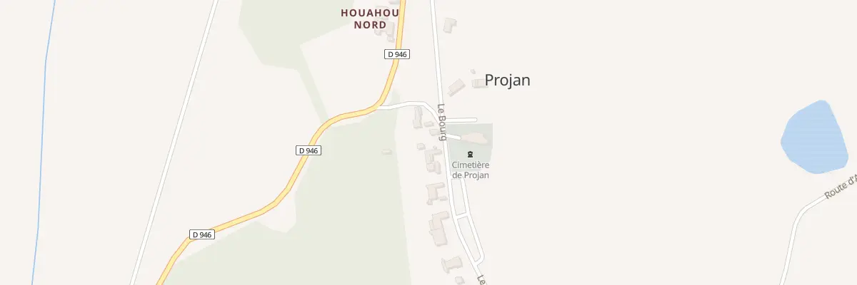 Plan du 200 Le Bourg à Projan