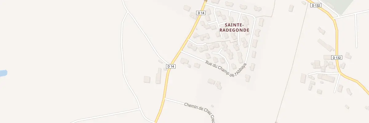 Plan du 21 Rue du Champ de l’Abbaye à Baignes-Sainte-Radegonde