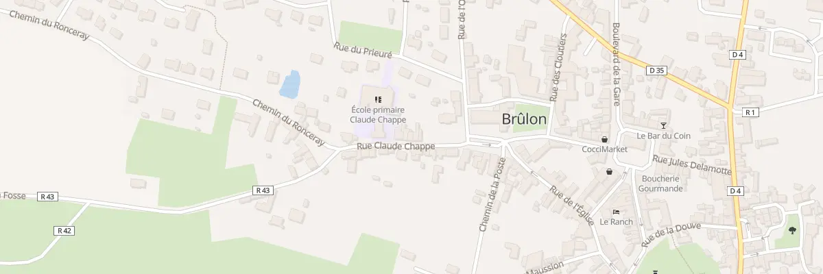 Plan du 4 Rue Claude Chappe à Brûlon