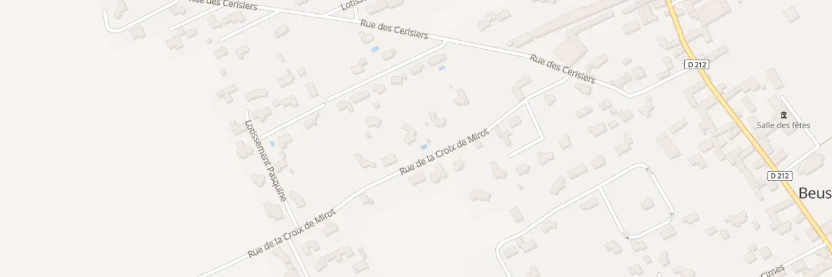 Plan du 12 Rue de la Croix de Mirot à Beuste