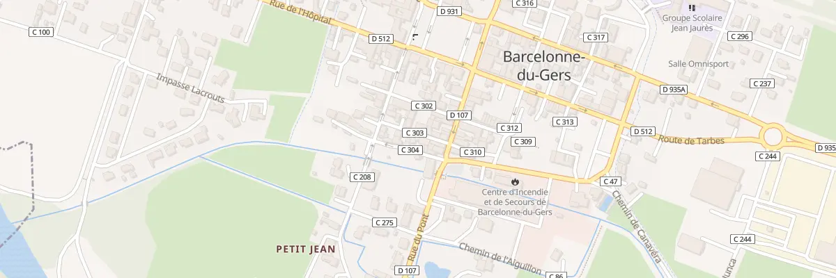 Plan du 3 Rue du Chateau d’Eau à Barcelonne-du-Gers