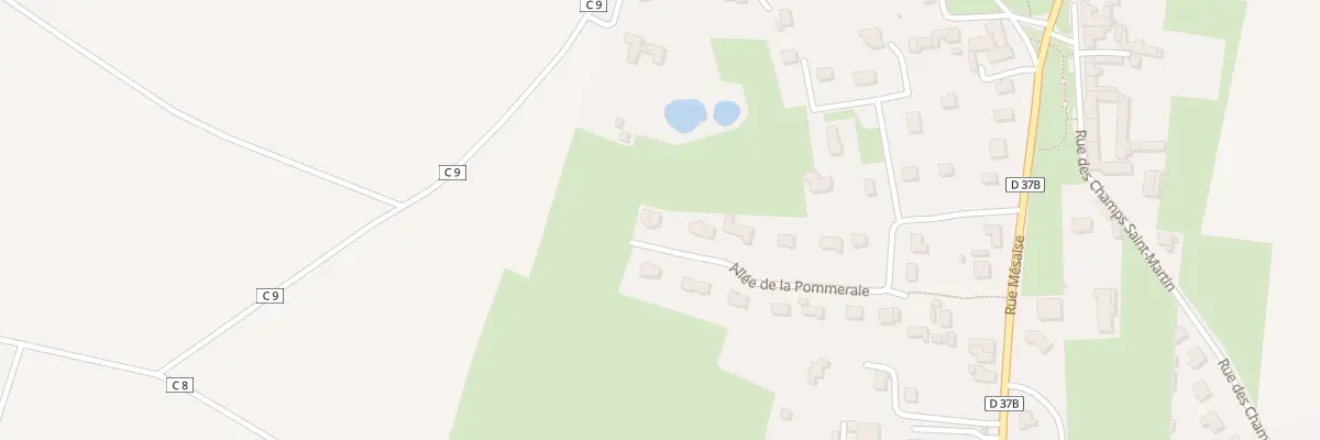 Plan du 12 All de la Pommeraie à Amfreville