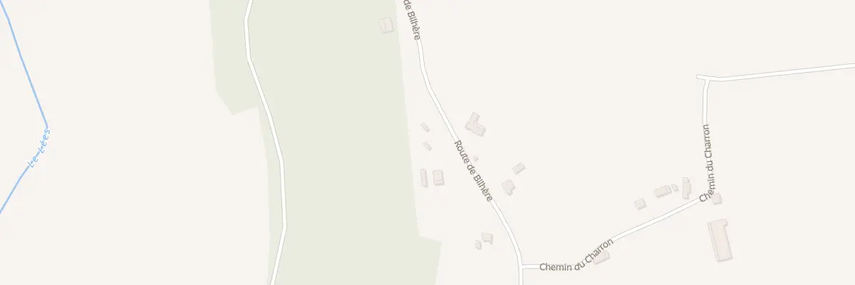 Plan du 443 Rte de Bilhere à Projan