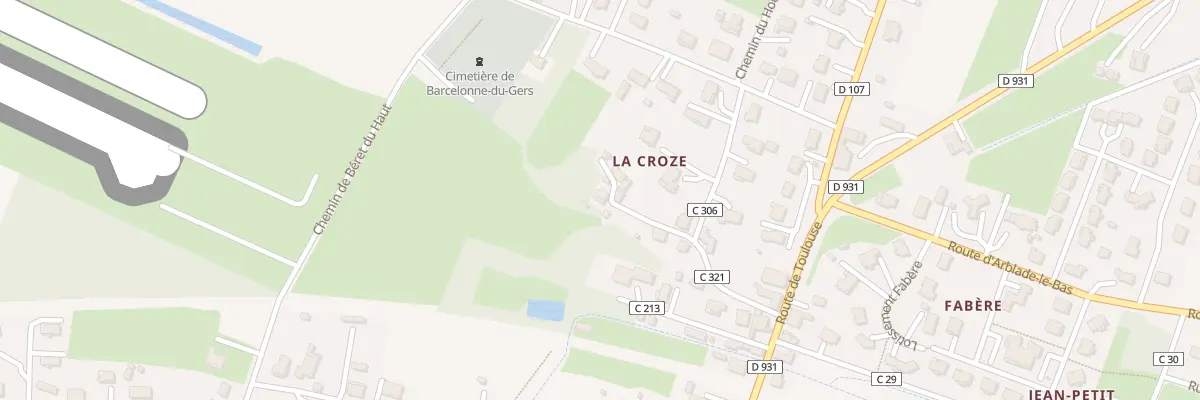 Plan du 7 Che des Capucins à Barcelonne-du-Gers