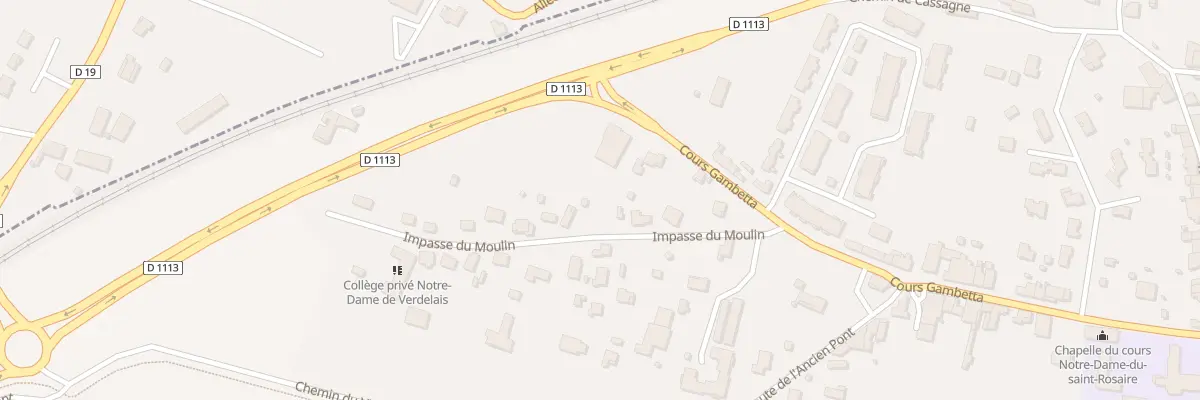 Plan du 8B Imp du Moulin à Saint-Macaire