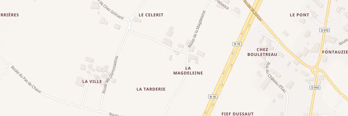 Plan du 5316 La Tarderie à Chevanceaux