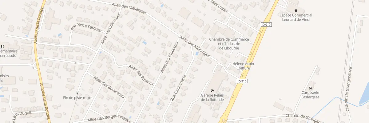 Plan du 23 Rue Cantemerle à Libourne