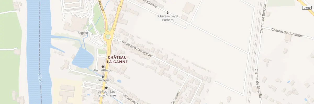 Plan du 23 Bd Sauvagnac à Libourne